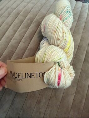 Madeline Tosh Speckled Cream  Yarn